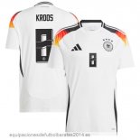 Nuevo NO.8 Kroos Tailandia 1ª Camiseta Alemania 2024 Blanco Baratas