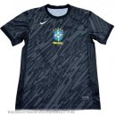 Nuevo Tailandia Portero Camiseta Brasil 2024 Negro Baratas