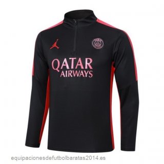 Nuevo Sudadera Entrenamiento Paris Saint Germain 23/24 Rojo II Negro Baratas