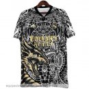 Nuevo Tailandia Especial Camiseta Real Madrid 23/24 Negro Blanco Amarillo Baratas