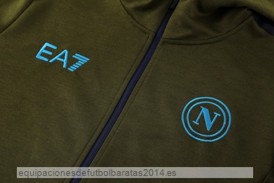 Conjunto Completo Chaqueta Con Capucha Napoli 24/25 Azul Verde Baratas