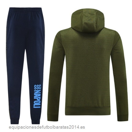Conjunto Completo Chaqueta Con Capucha Napoli 24/25 Azul Verde Baratas