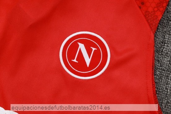 Entrenamiento Sin Mangas Napoli 24/25 Rojo Blanco Baratas
