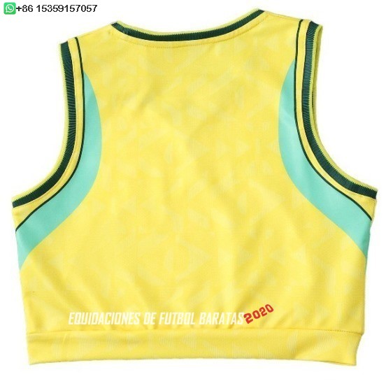 Nuevo 1ª Camiseta Sin Mangas Mujer Brasil 2026 Baratas