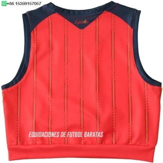 Nuevo 1ª Camiseta Sin Mangas Mujer España 2026 Baratas