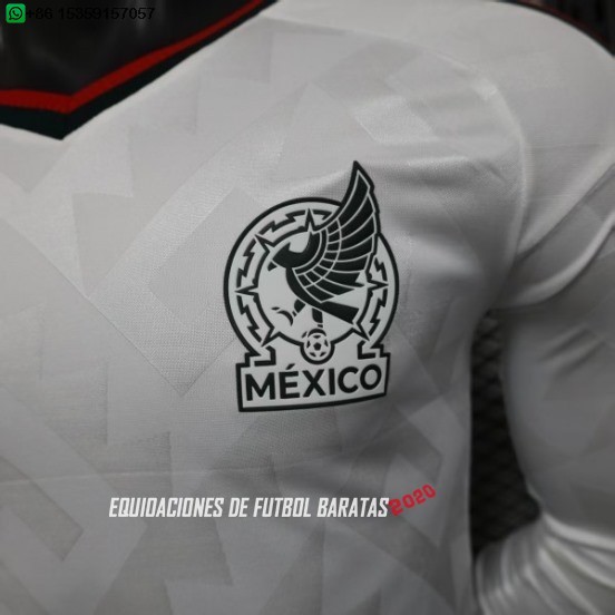 Nuevo 2ª Jugadores Manga Larga Mexico 2026 Baratas
