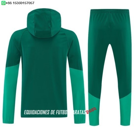 Nuevo Conjunto Completo Chaqueta Con Capucha Argelia 2026 Verde Baratas