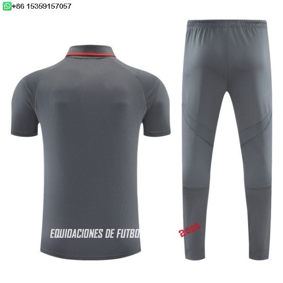 Nuevo Conjunto Completo Polo Bayern Múnich 26/27 Gris Rojo Baratas