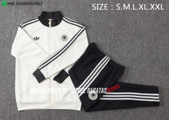 Nuevo Conjunto Completo Ropa Deportiva Con Cremallera Larga Alemania 2026 Amarillo Negro Baratas