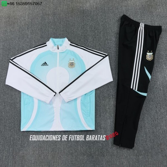 Nuevo Conjunto Completo Ropa Deportiva Con Cremallera Larga Argentina 2026 Blanco Azul Negro Baratas