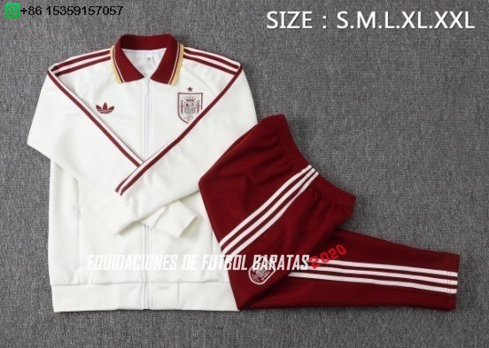Nuevo Conjunto Completo Ropa Deportiva Con Cremallera Larga España 2026 Amarillo Rojo Baratas