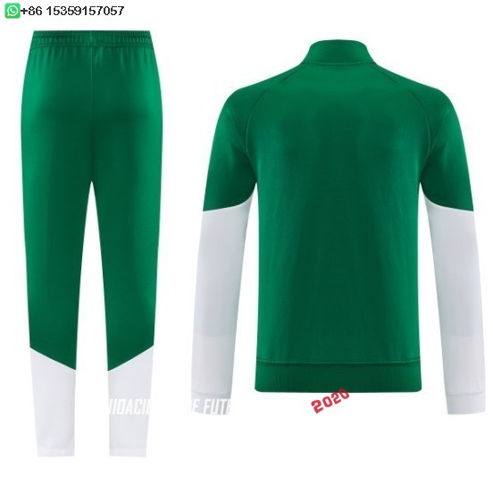 Nuevo Conjunto Completo Ropa Deportiva Con Cremallera Larga Italia 2026 Verde I Blanco Baratas