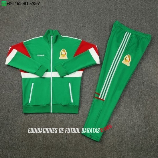 Nuevo Conjunto Completo Ropa Deportiva Con Cremallera Larga México 2026 Verde Rojo Baratas
