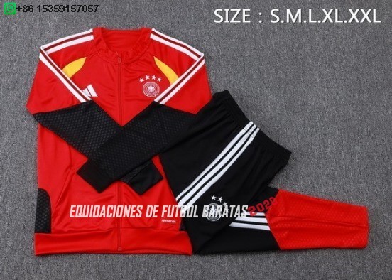 Nuevo Conjunto Completo Ropa Deportiva Con Cremallera Larga Niños Alemania 2026 Rojo Amarillo Negro Baratas
