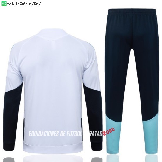 Nuevo Conjunto Completo Ropa Deportiva Con Cremallera Larga Niños Argentina 2026 Blanco Azul Baratas