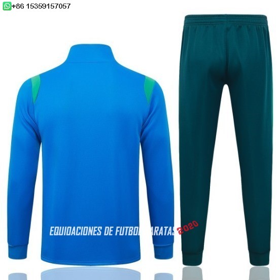 Nuevo Conjunto Completo Ropa Deportiva Con Cremallera Larga Niños Brasil 2026 Azul Verde Baratas
