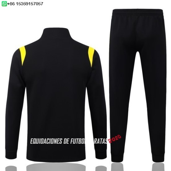 Nuevo Conjunto Completo Ropa Deportiva Con Cremallera Larga Niños Brasil 2026 Negro Amarillo Baratas