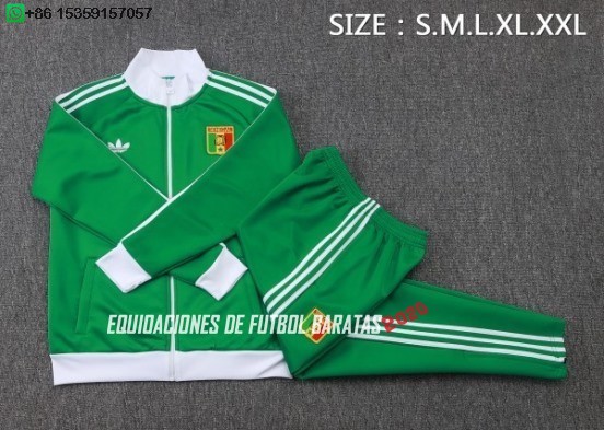 Nuevo Conjunto Completo Ropa Deportiva Con Cremallera Larga Senegal 2026 Verde Baratas