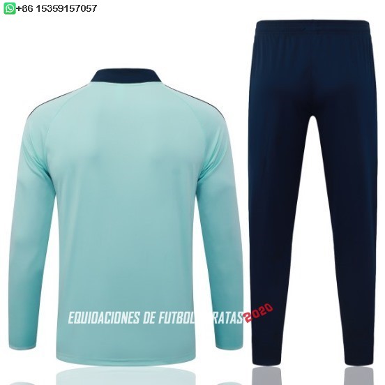 Nuevo Conjunto Completo Sudadera Entrenamiento Alemania 2026 Verde Azul Baratas