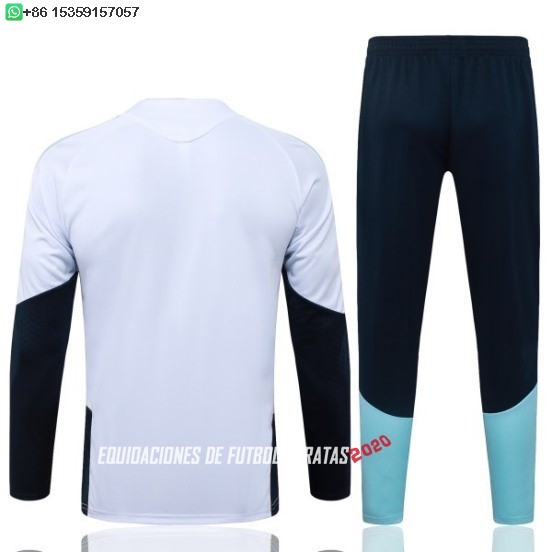 Nuevo Conjunto Completo Sudadera Entrenamiento Argentina 2026 Blanco Azul Baratas