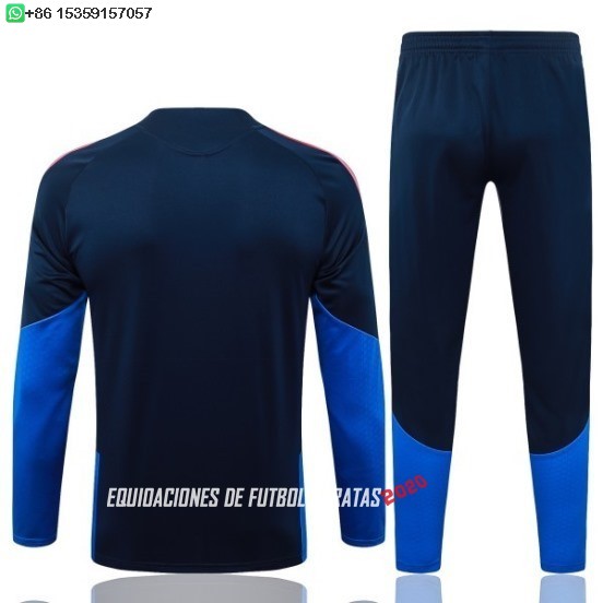 Nuevo Conjunto Completo Sudadera Entrenamiento Colombia 2026 Azul Amarillo Baratas