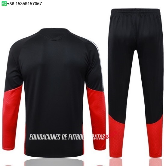 Nuevo Conjunto Completo Sudadera Entrenamiento Niños Alemania 2026 Negro Rojo Baratas