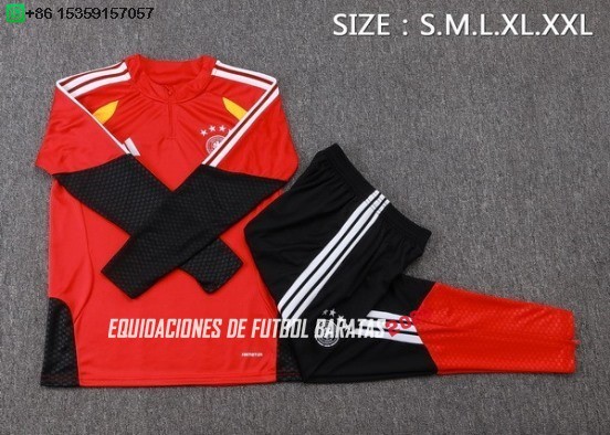 Nuevo Conjunto Completo Sudadera Entrenamiento Niños Alemania 2026 Rojo Negro Baratas