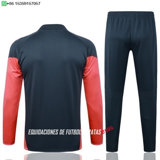 Nuevo Conjunto Completo Sudadera Entrenamiento Niños Bayern Múnich 25/26 Gris Naranja Baratas
