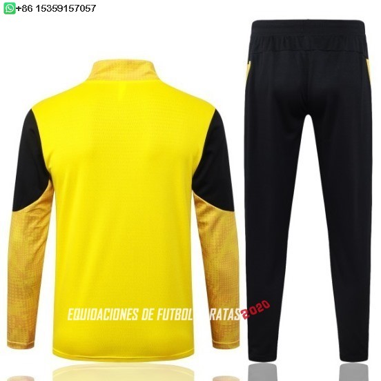 Nuevo Conjunto Completo Sudadera Entrenamiento Niños Borussia Dortmund 25/26 Amarillo Negro Baratas