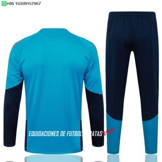 Nuevo Conjunto Completo Sudadera Entrenamiento Niños España 2026 Azul Baratas