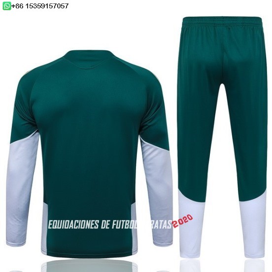 Nuevo Conjunto Completo Sudadera Entrenamiento Niños Italia 2026 Verde Blanco Baratas