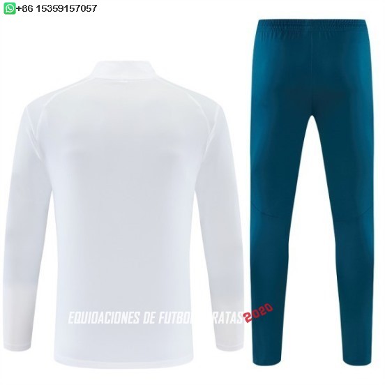 Nuevo Conjunto Completo Sudadera Entrenamiento Niños Portugal 2026 Blanco Verde Rojo Baratas
