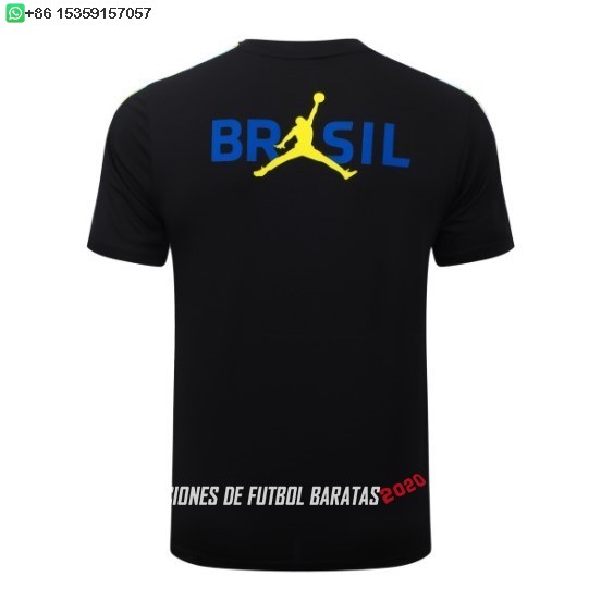 Nuevo Entrenamiento Brasil 2026 Negro Amarillo Baratas