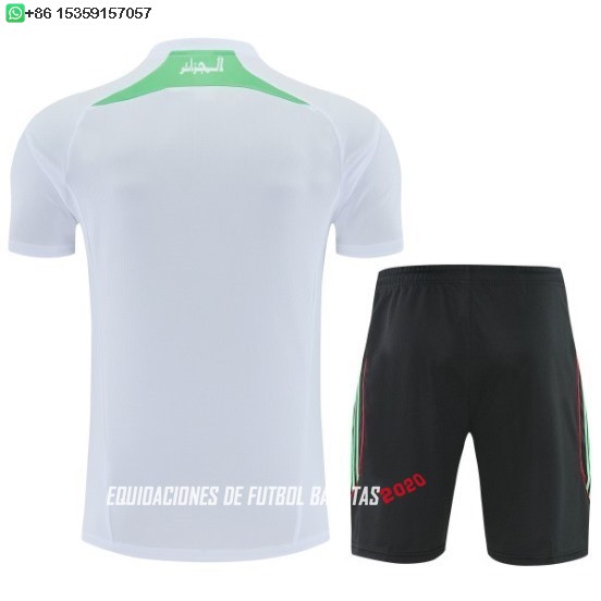 Nuevo Entrenamiento Conjunto Completo Argelia 2026 Blanco Negro Baratas