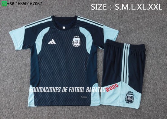 Nuevo Entrenamiento Conjunto Completo Argentina 2026 Azul Marino Baratas