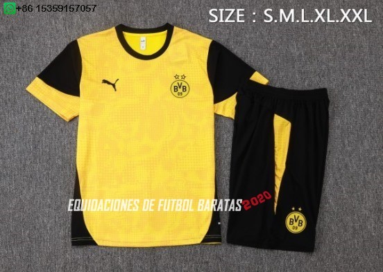 Nuevo Entrenamiento Conjunto Completo Borussia Dortmund 25/26 Amarillo Negro Baratas