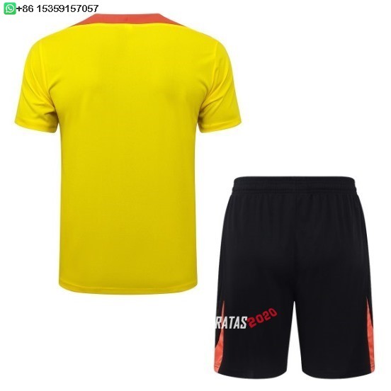 Nuevo Entrenamiento Conjunto Completo Brasil 2026 Amarillo Naranja Negro Baratas