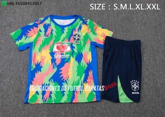 Nuevo Entrenamiento Conjunto Completo Brasil 2026 Verde Amarillo Negro Baratas