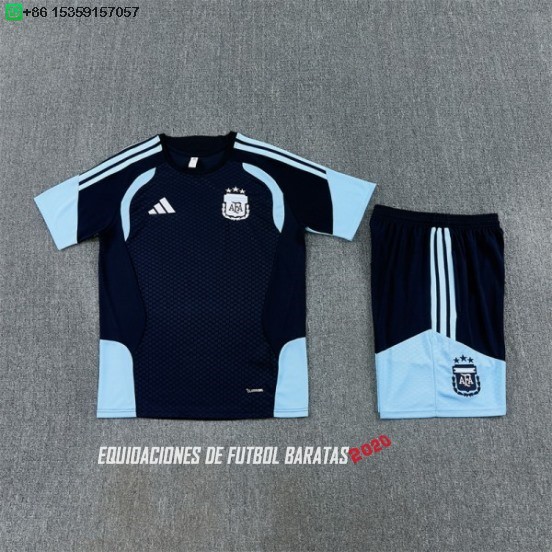 Nuevo Entrenamiento Conjunto Completo Niños Argentina 2026 Blanco Azul Marino Baratas