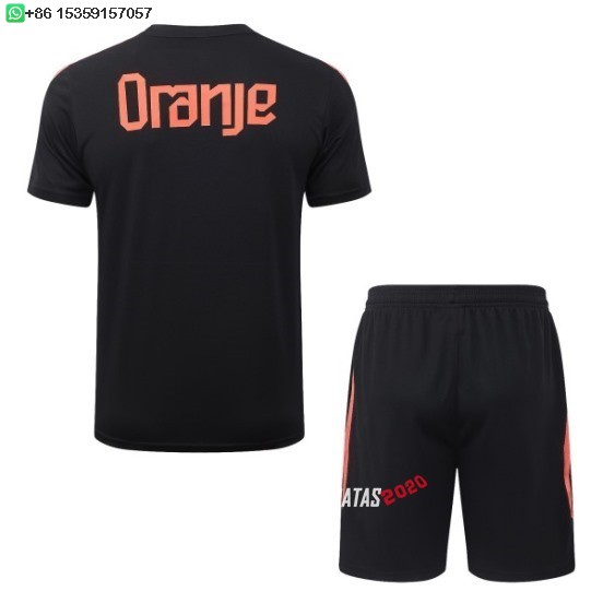 Nuevo Entrenamiento Conjunto Completo Países Bajos 2026 Negro Baratas