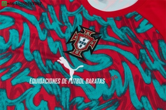 Nuevo Entrenamiento Conjunto Completo Portugal 2026 Rojo I Verde Baratas