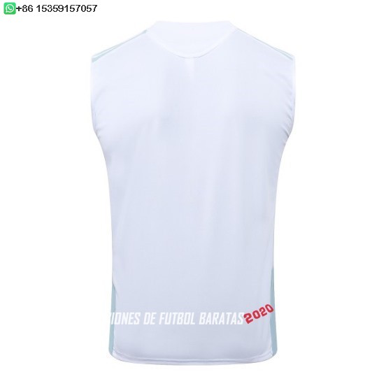 Nuevo Entrenamiento Sin Mangas Argentina 2026 Blanco Azul Baratas