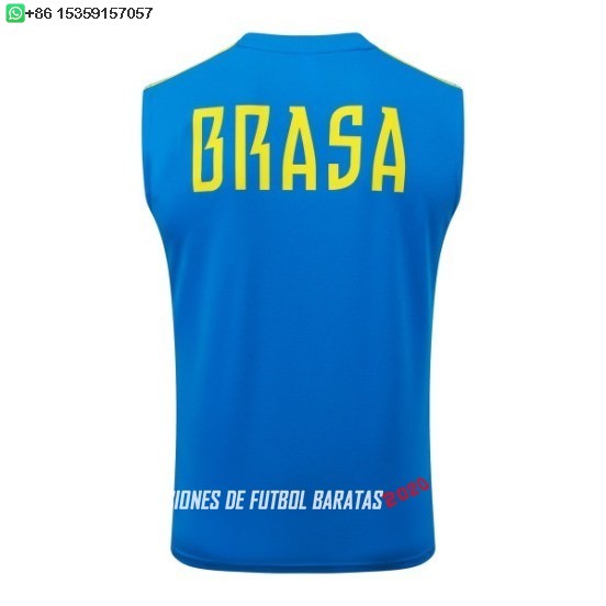 Nuevo Entrenamiento Sin Mangas Brasil 2026 Azul Verde Baratas