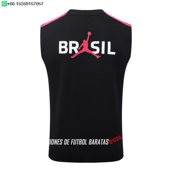Nuevo Entrenamiento Sin Mangas Brasil 2026 Negro Rosa Baratas