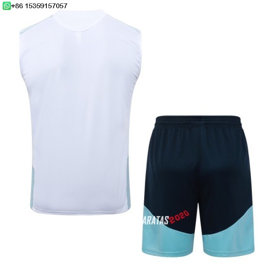 Nuevo Entrenamiento Sin Mangas Conjunto Completo Argentina 2026 Blanco Azul Baratas