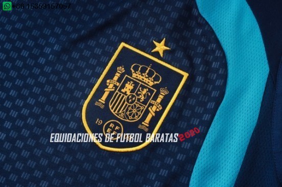 Nuevo Entrenamiento Sin Mangas Conjunto Completo España 2026 Azul Baratas