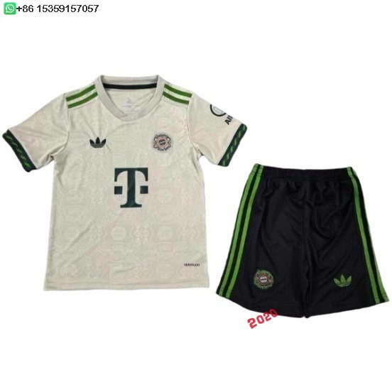 Nuevo Especial Conjunto De Niños Bayern Múnich 25/26 Amarillo Verde Baratas