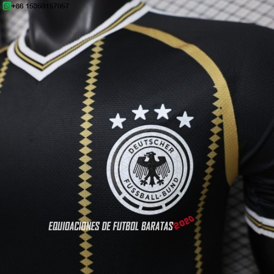 Nuevo Especial Jugadores Camiseta Alemania 2026 Negro Amarillo Baratas