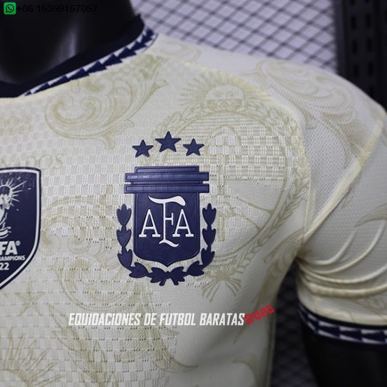 Nuevo Especial Jugadores Camiseta Argentina 2026 Amarillo Baratas