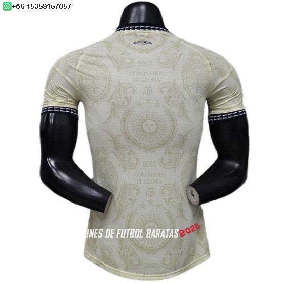 Nuevo Especial Jugadores Camiseta Argentina 2026 Amarillo Baratas